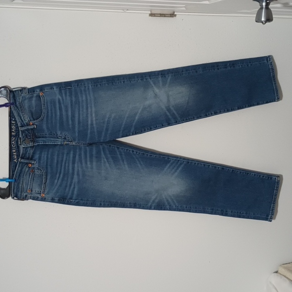 American Eagle Air flex + jeans women's 31×32 blue jeans straight
